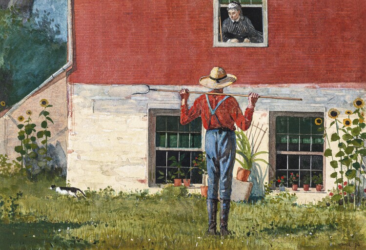 Canvas Print In the Garden (1874)