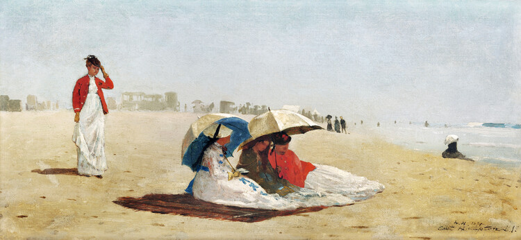 Canvas Print East Hampton Beach, Long Island (1874)