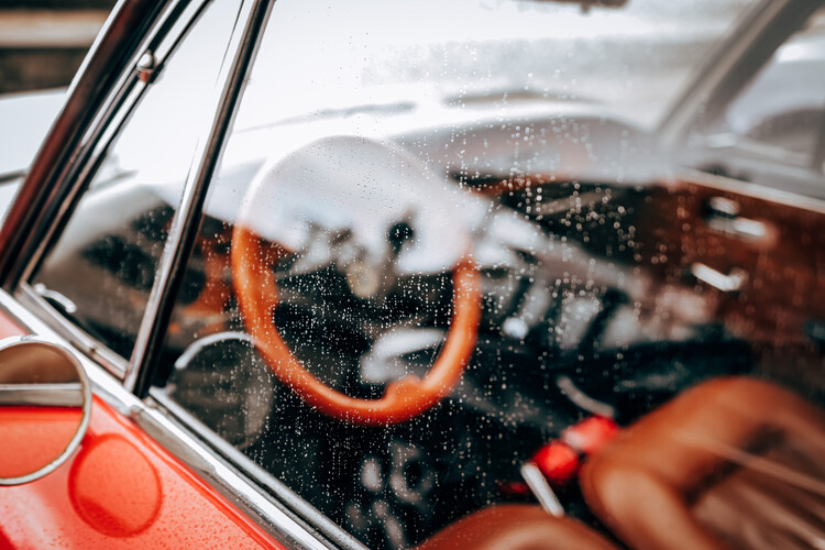 Plakát Oldtimer Auto auf Madeira Portugal