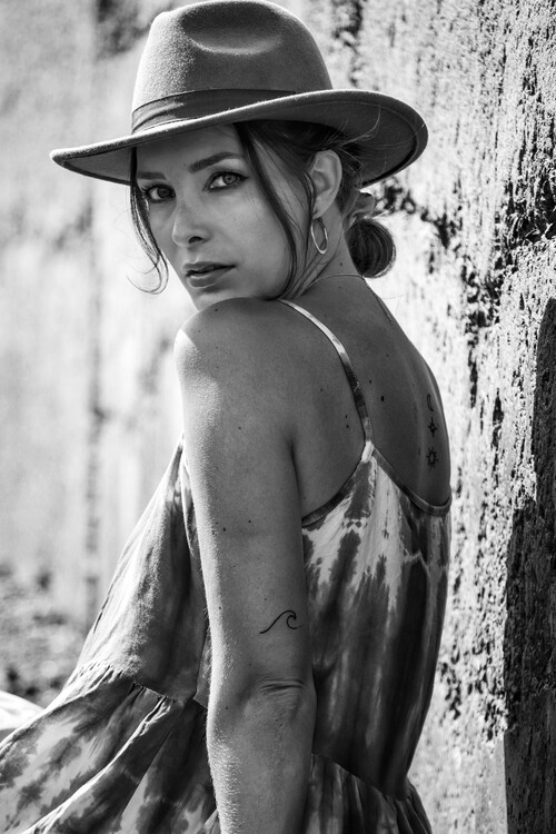 Canvas Print Model Portrait