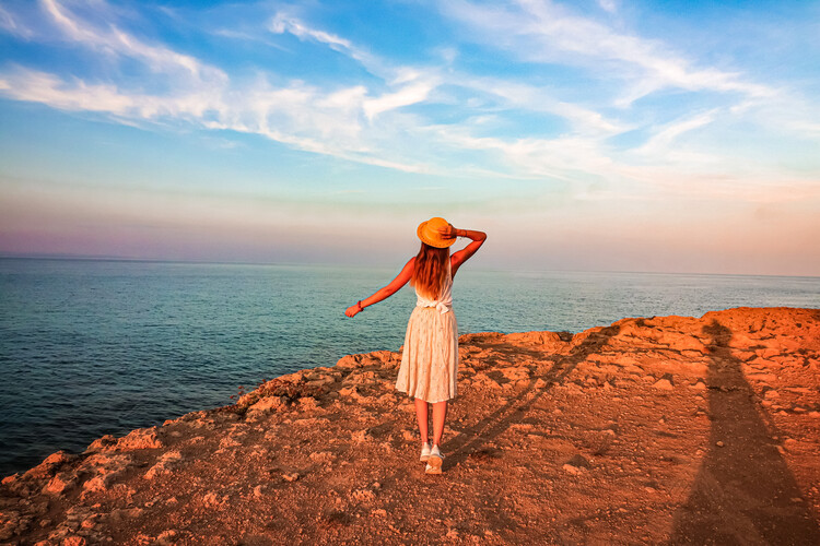Poster Zypern Sonnenuntergang