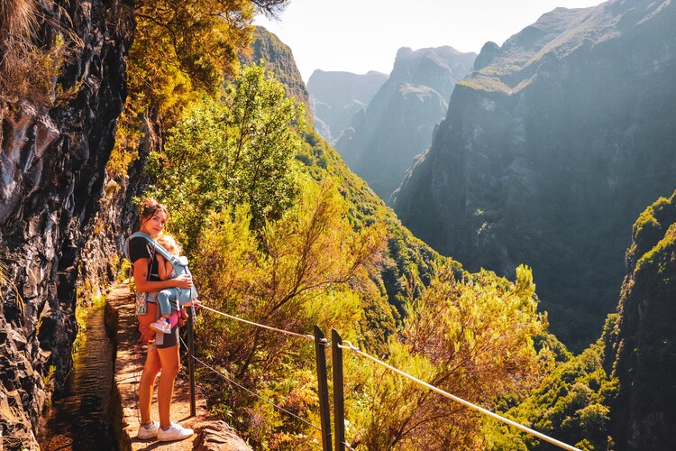 Poster Berglandschaft auf Madeira Portugal