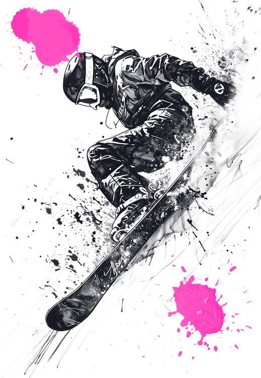 Плакат Snowboard