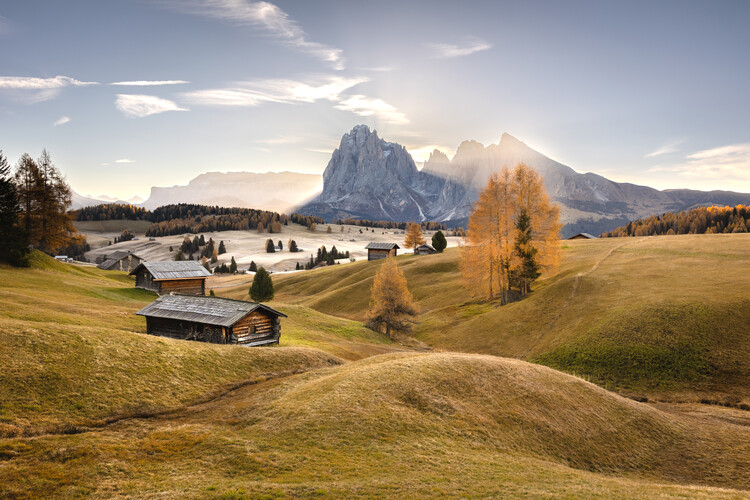 Poster Sunrise in Dolomites