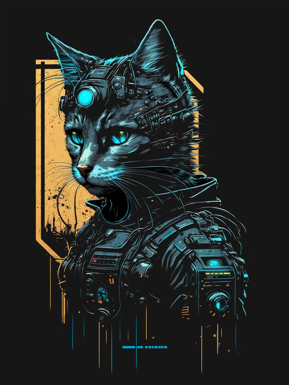 Poster Robotic Cat
