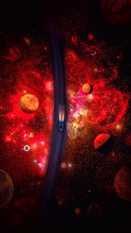 Poster On the way to the red constellation