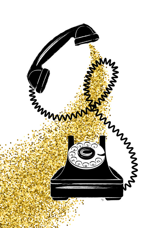 Poster Luxury Glitter Telephone
