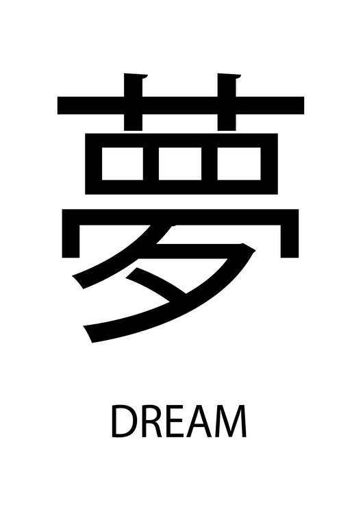 Плакат Japanese Dream Symbol Sign