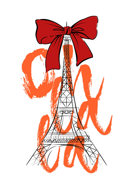 Plakát Oh La La Paris