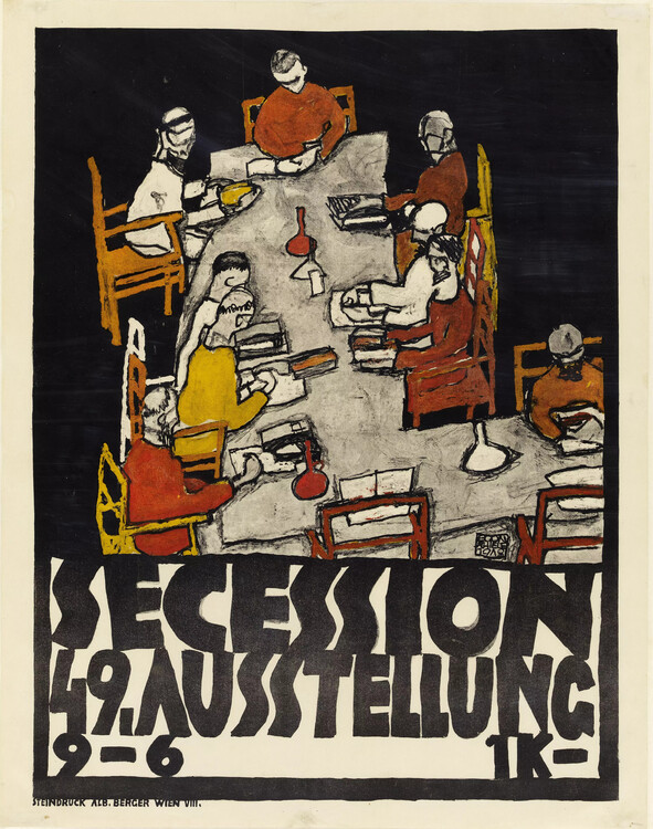 Poster Poster for the Vienna Secession, 49th Exhibition, Die Freunde