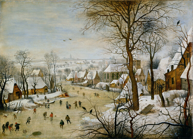 Poster Winter Landscape with Birdtrap, 1601