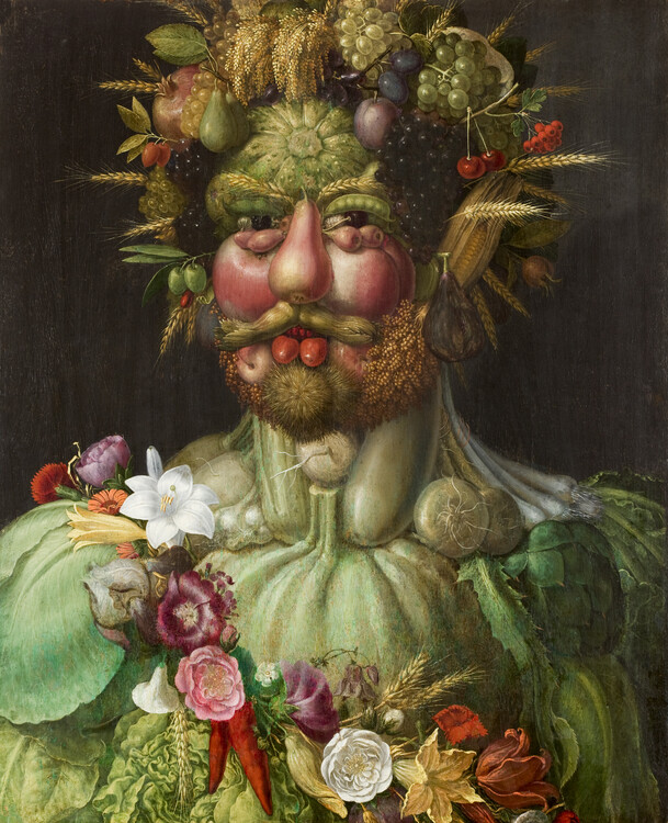 Levně Plakát, Obraz - Vertumnus, 1591, Giuseppe Arcimboldo, 30 × 40 cm
