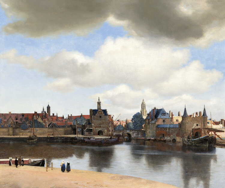 Canvas Print View of Delft, c.1660-61