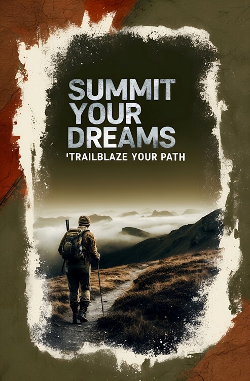 Poster Vintage Hiking Art: Inspiring Nature Lovers