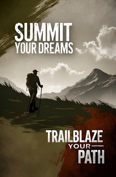 Plakát Nature's Beauty: Vintage Hiking Poster