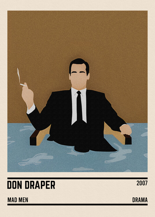Poster Don Draper Mad Men Minimalist