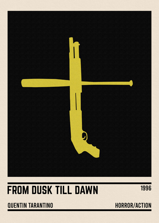 Poster From Dusk Till Dawn Movie Minimalist