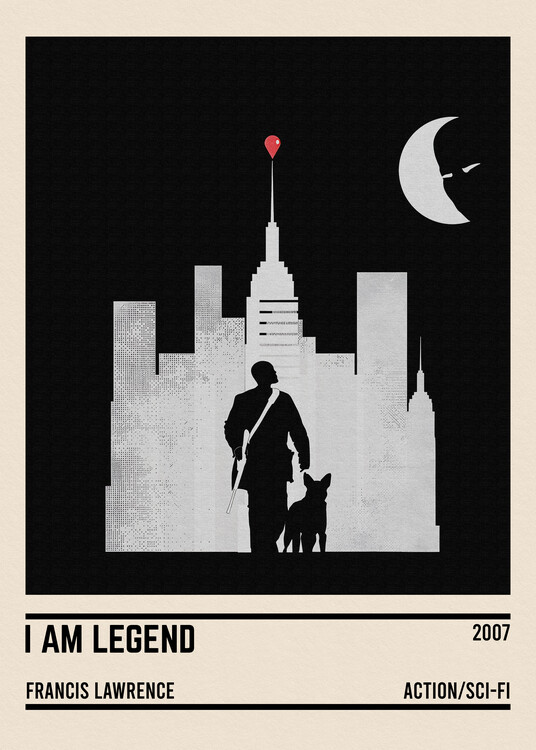 Poster I Am Legend movie minimalist