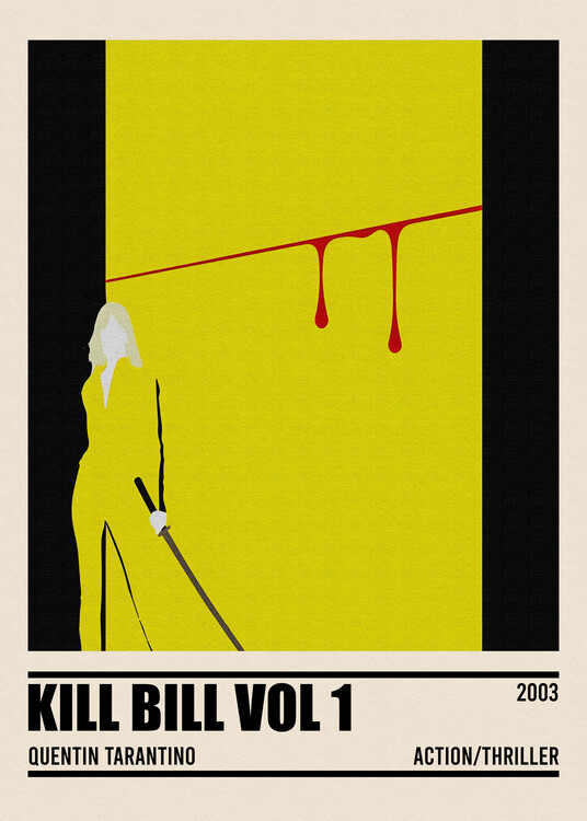 Poster Kill Bill Vol 1  Movie Minimalist