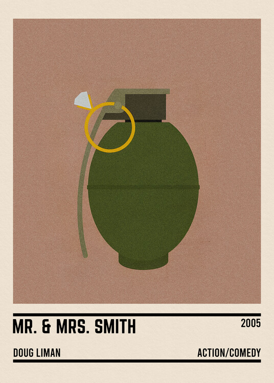 Poster Mr & Mrs Smith Movie minimalist