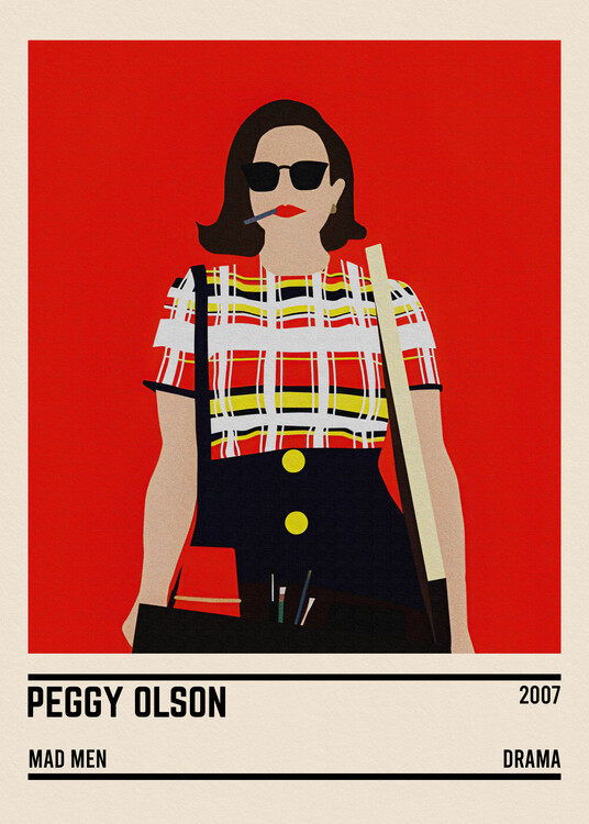 Poster Peggy Olson Mad Men TV Minimalist