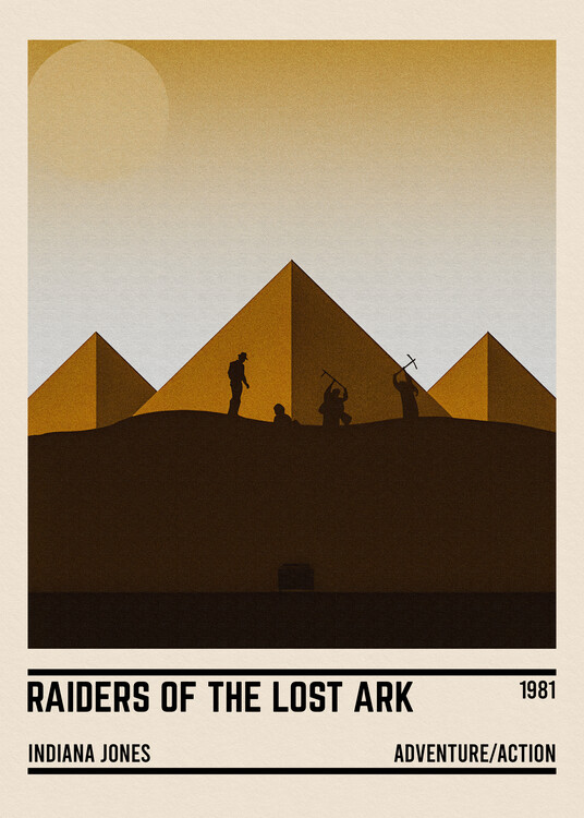 Poster Raiders of the Lost Ark Indiana Jones Minimalist