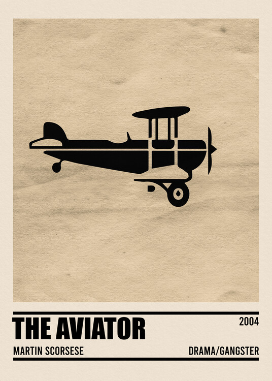 Poster The Aviator Movie Minimalist