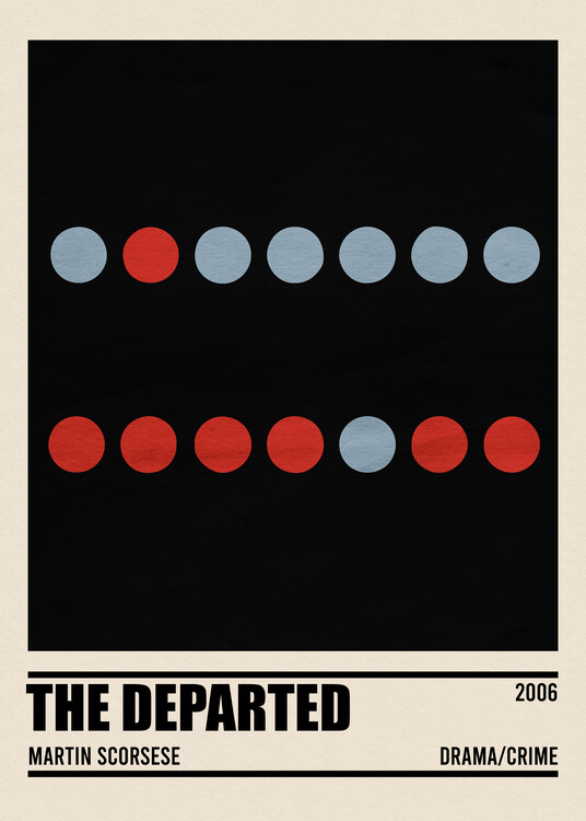 Poster the departed movie minimalist