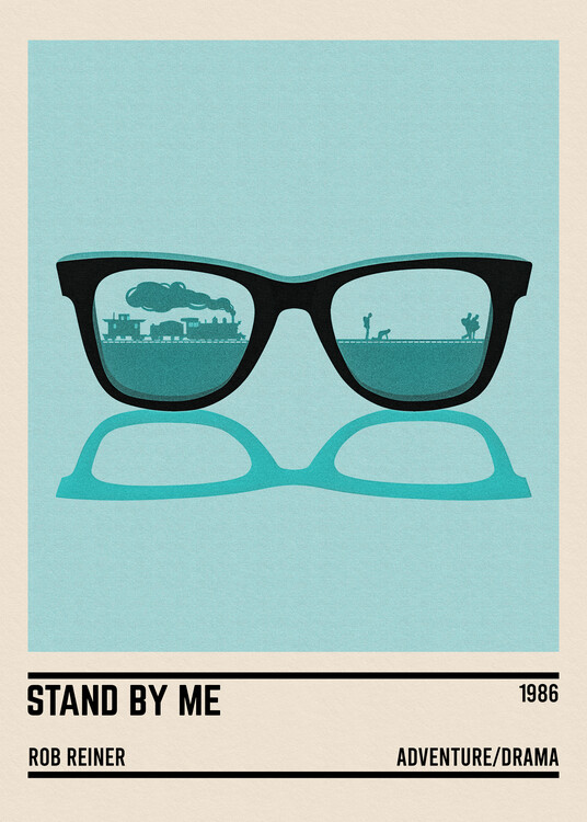 Poster Stand by Me movie minimalist