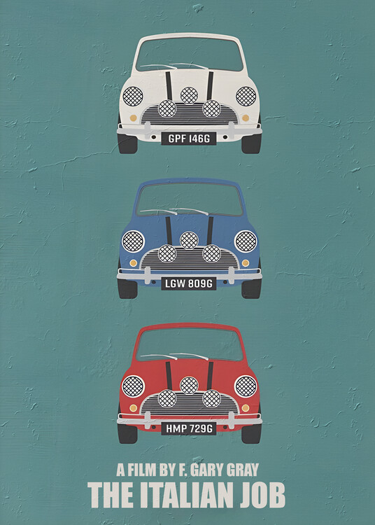 Poster The Italian Job Movie Minimalist