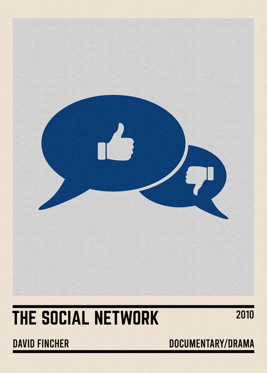 Poster The Social Network Movie Minimalist