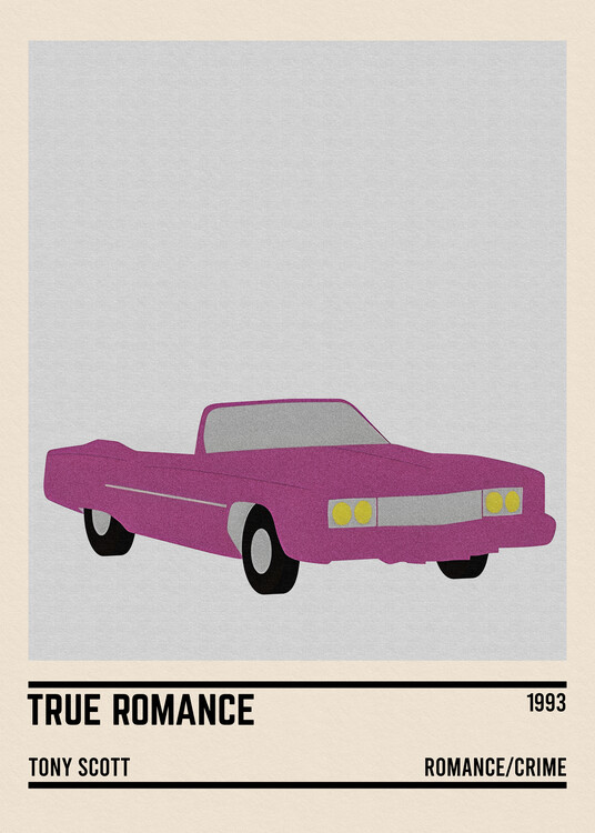 Poster True Romance Car Movie Minimalist