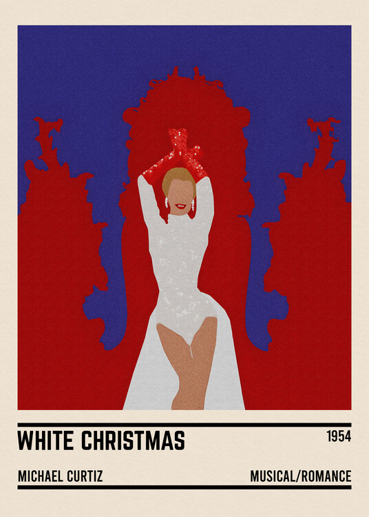 Poster White Christmas Minimalist
