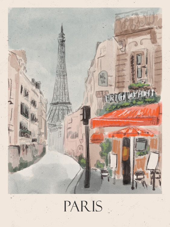 Poster Paris Sketch