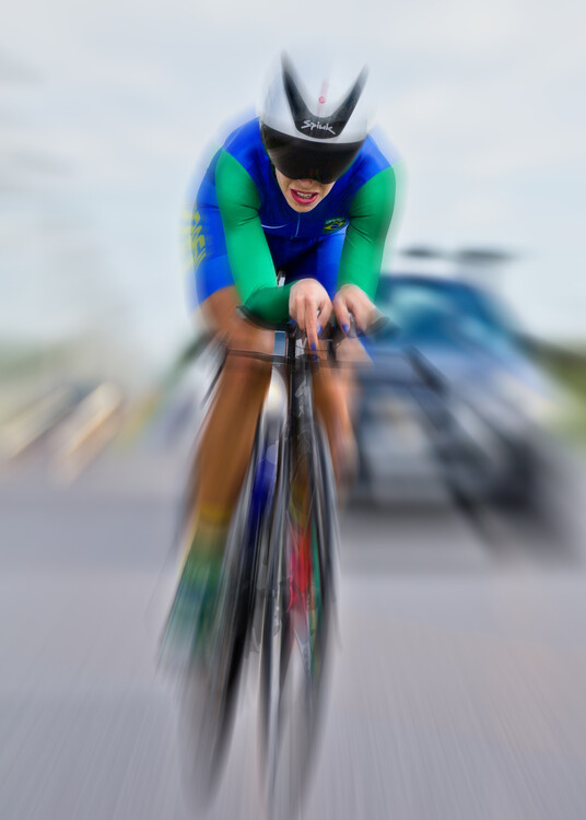 Canvas Print Womens Individual Time Trial No 4 Flow Version