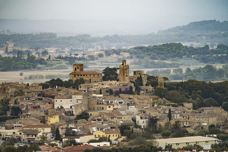 Poster Pals town from Costa Brava