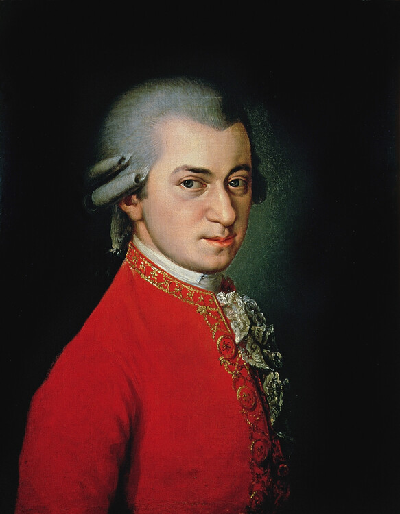 Poster Wolfgang Amadeus Mozart (1818)