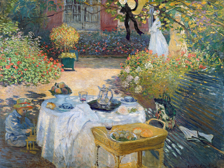 Poster Monet's garden at Argenteuil (1873)