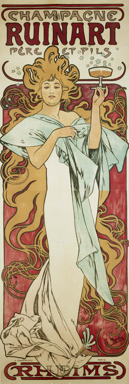 Poster Champagne Ruinart (1896)