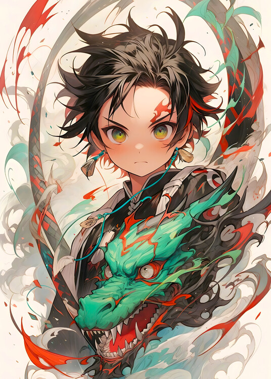 Poster Warrior Dragon