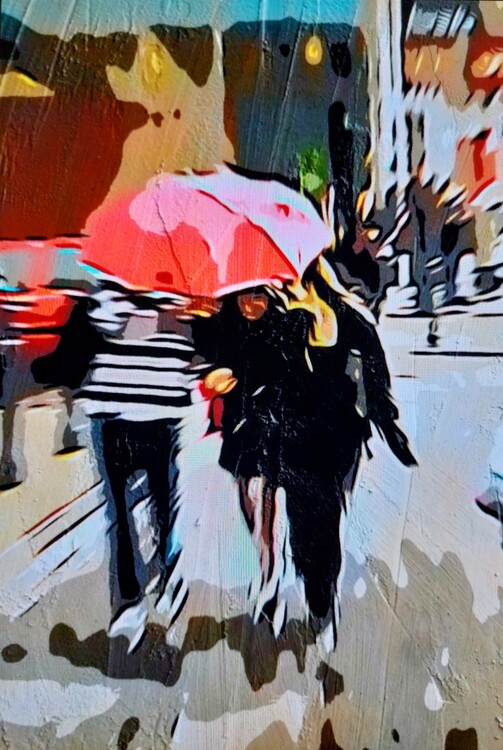 Plagát Girls in the rain