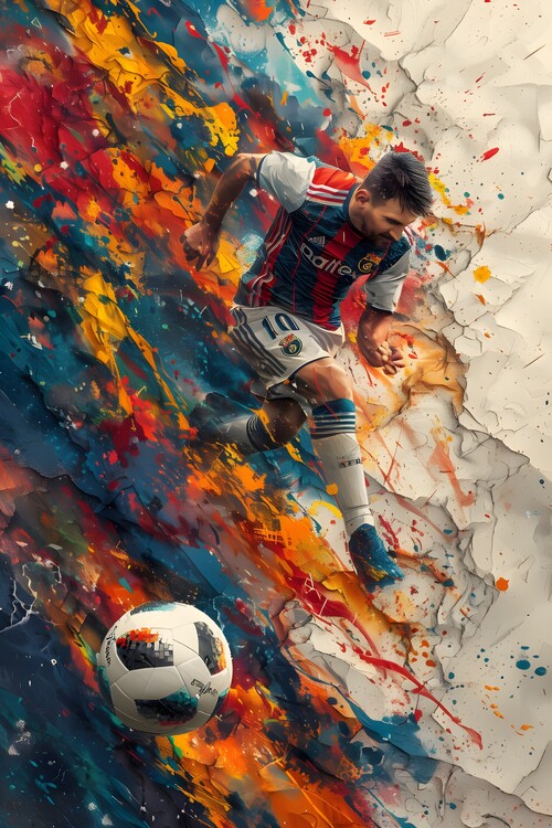 Poster abstrack football