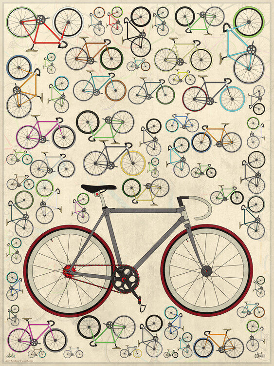 Poster Fixie Bicycles