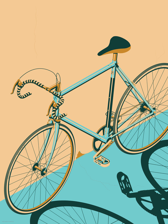 Canvas Print Isometric Bicycle