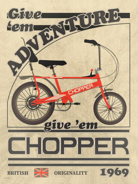 Canvas Print Chopper Bicycle Vintage