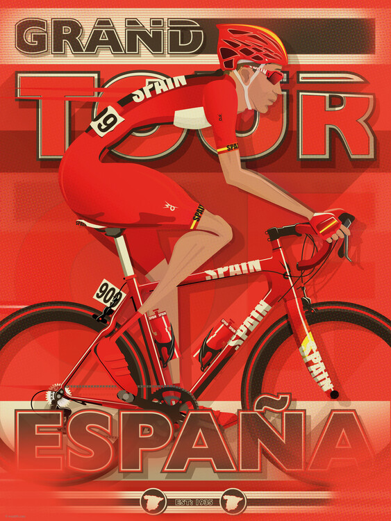 Poster La Vuelta Grand Tour Cycling Race
