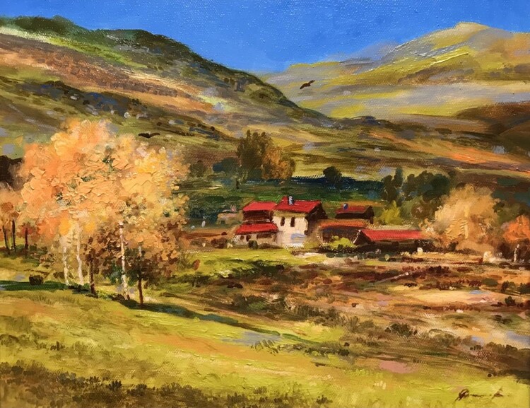 Плакат In the mountains