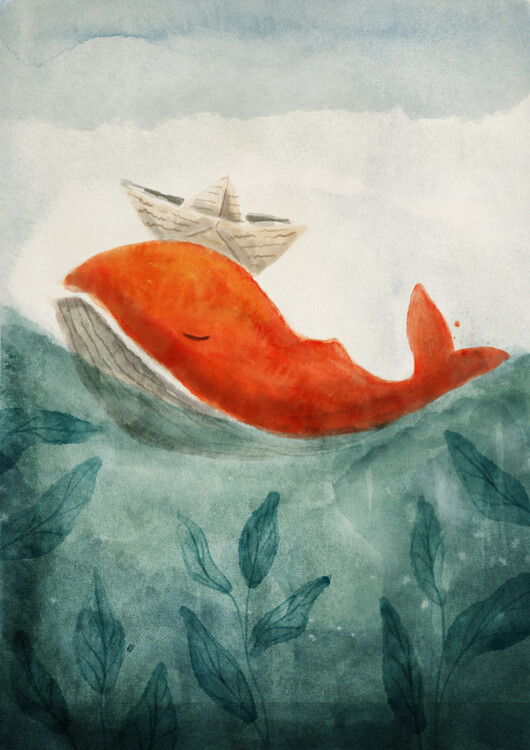 Poster Red Whale