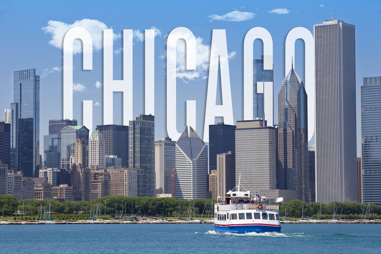 Juliste CHICAGO Skyline