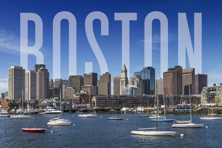 Juliste BOSTON Skyline